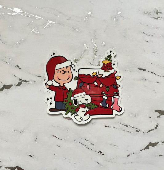 Charlie Christmas Waterproof Vinyl Sticker