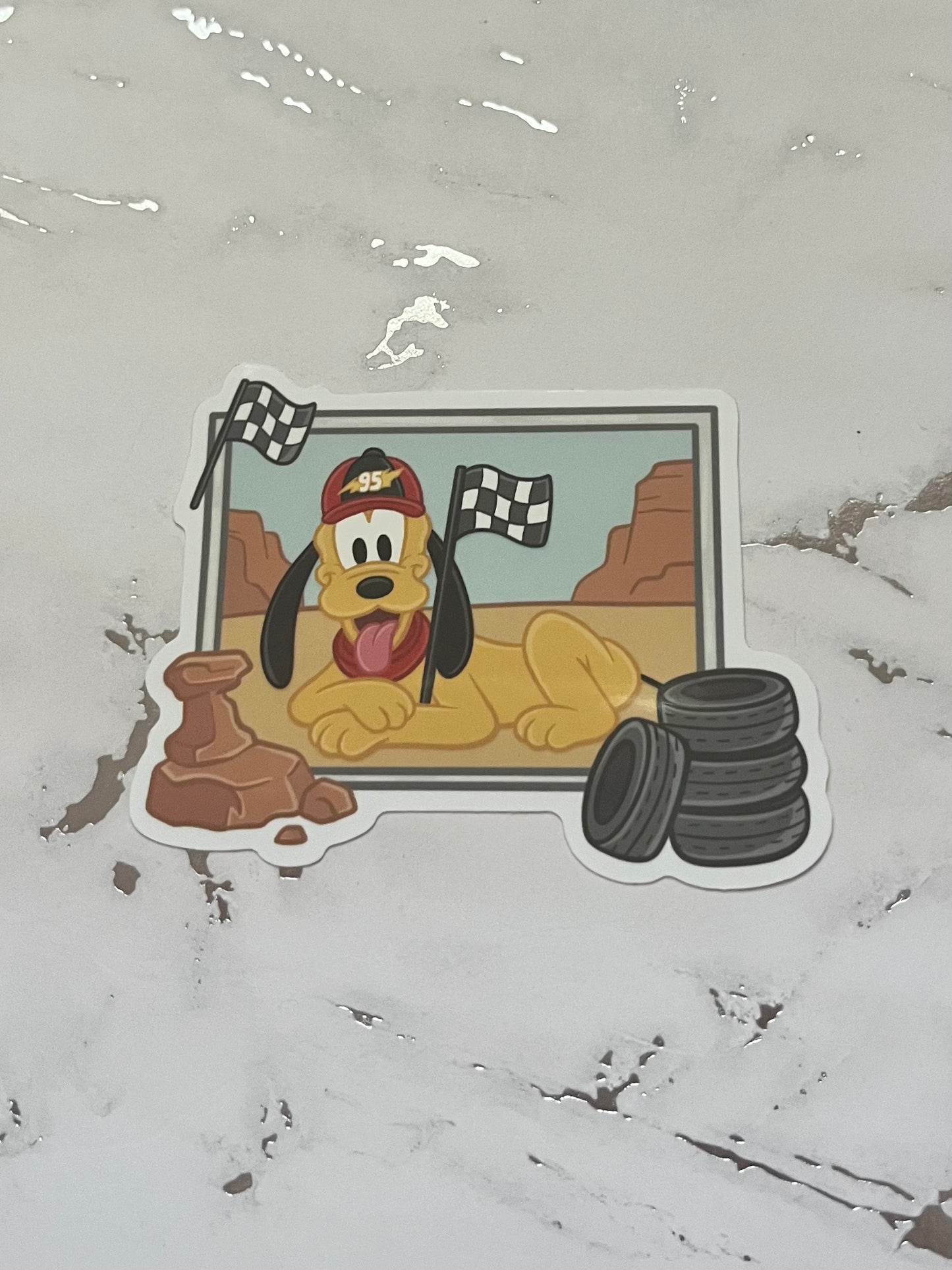 Mouse and Friends Car Mashup Waterproof Vinyl Sticker