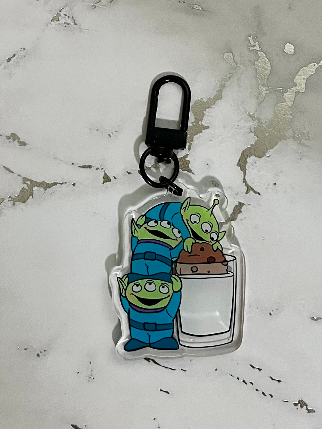 Alien Snacks Acrylic Keychain