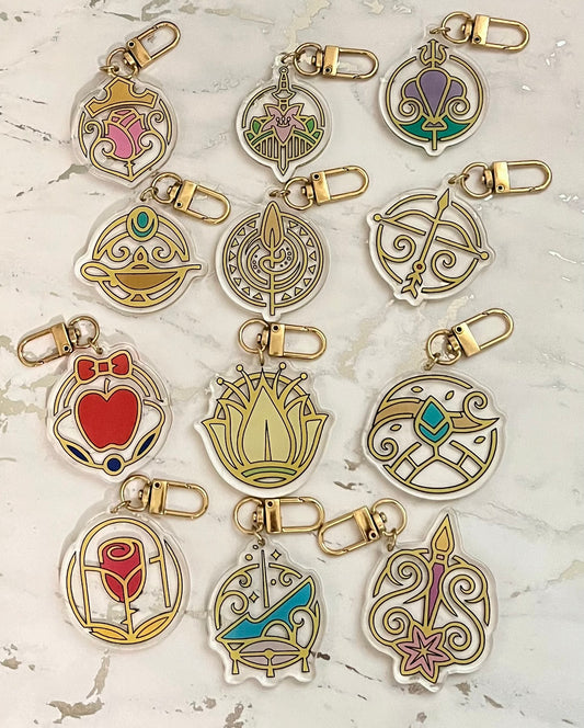 Princess Icon Acrylic Keychain