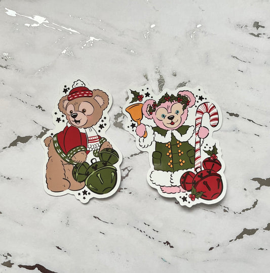 Duff Christmas Waterproof Vinyl Sticker