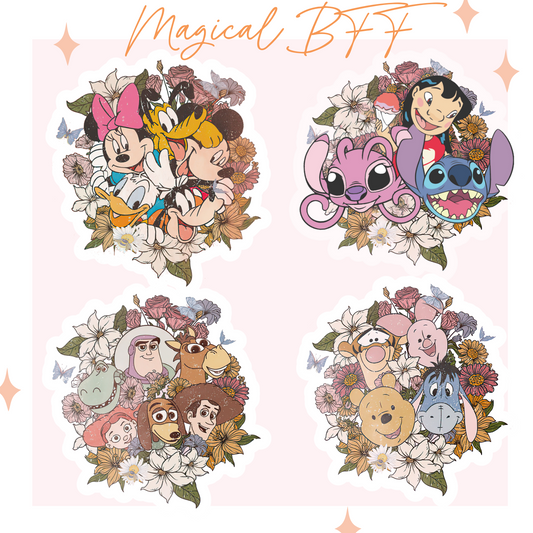 Magical BFF (set of 4 stickers)