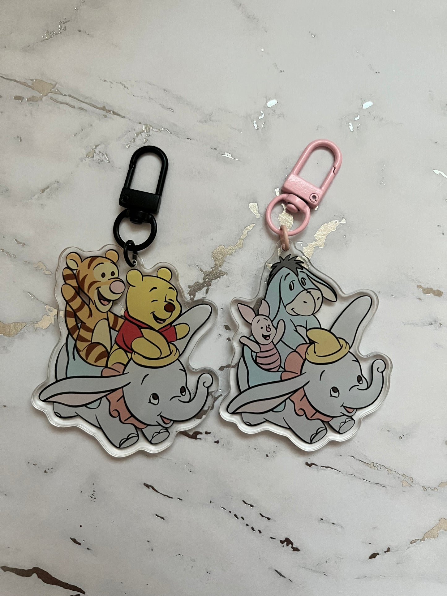 Elephant Ride Acrylic Keychain