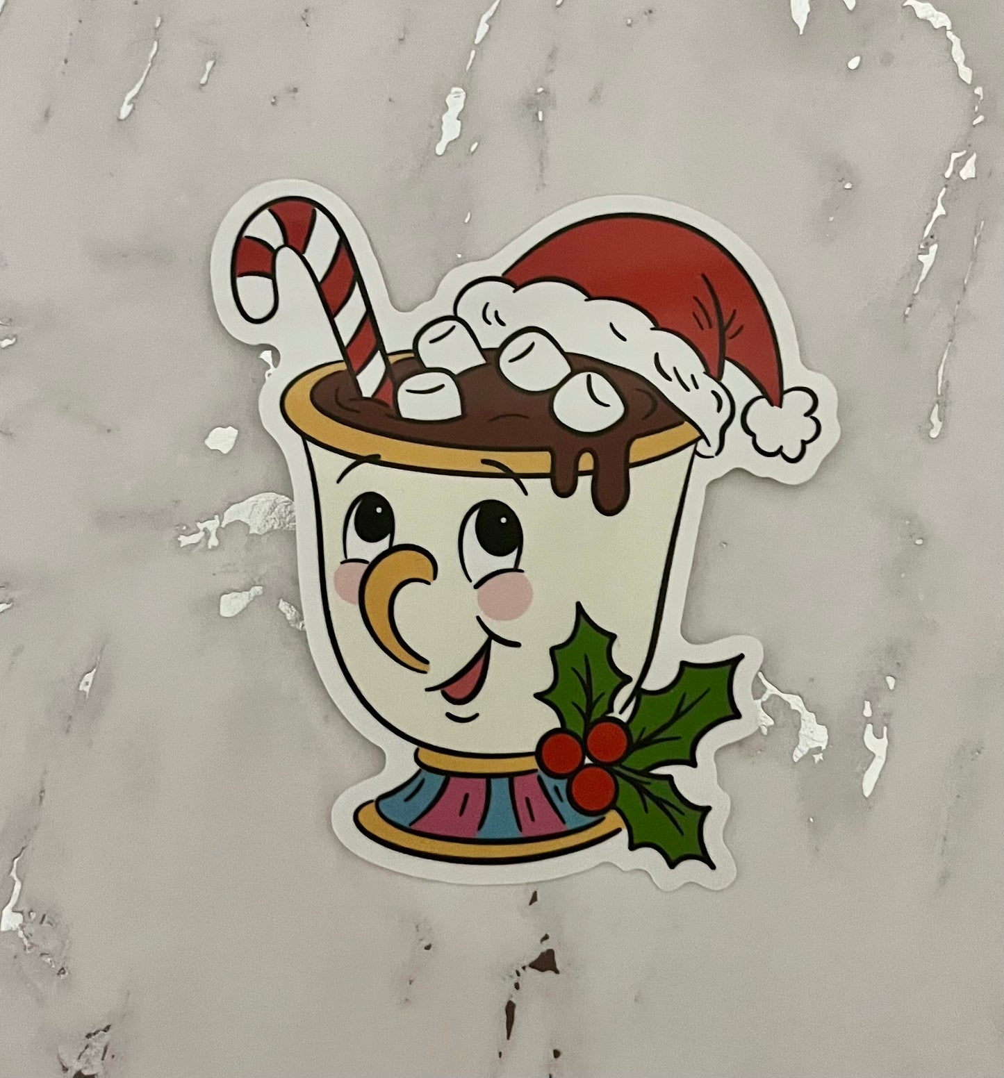 Holiday Beauty Friends Waterproof Vinyl Sticker