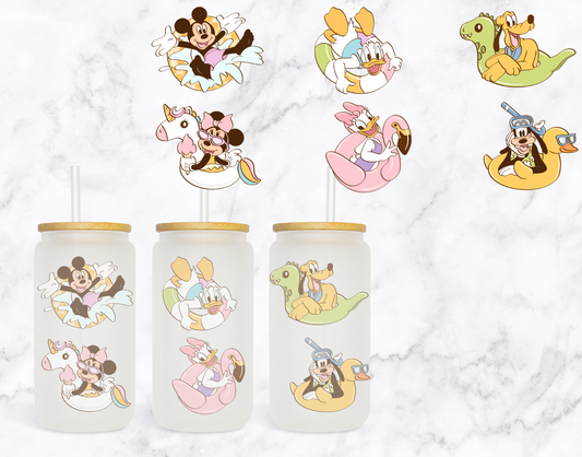 Mouse Gang Summer Glass Cup