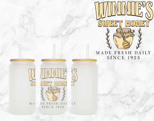 Winnie's Honey Glass Cup