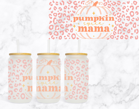 Pumpkin Spice Mamma Glass Cup