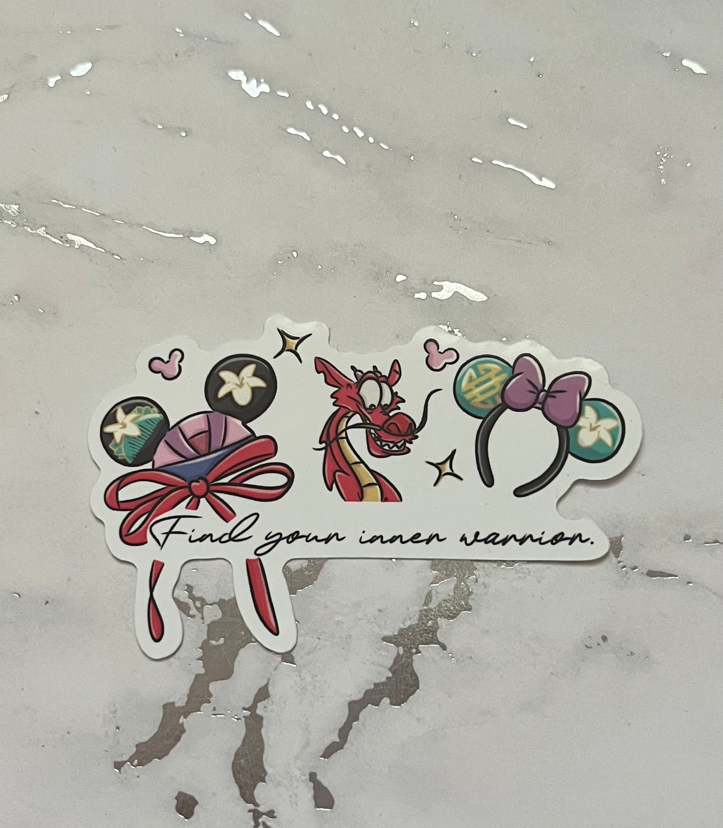 Warrior Waterproof Vinyl Sticker