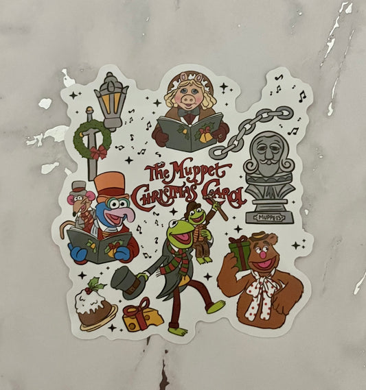 Puppet Christmas Waterproof Vinyl Sticker