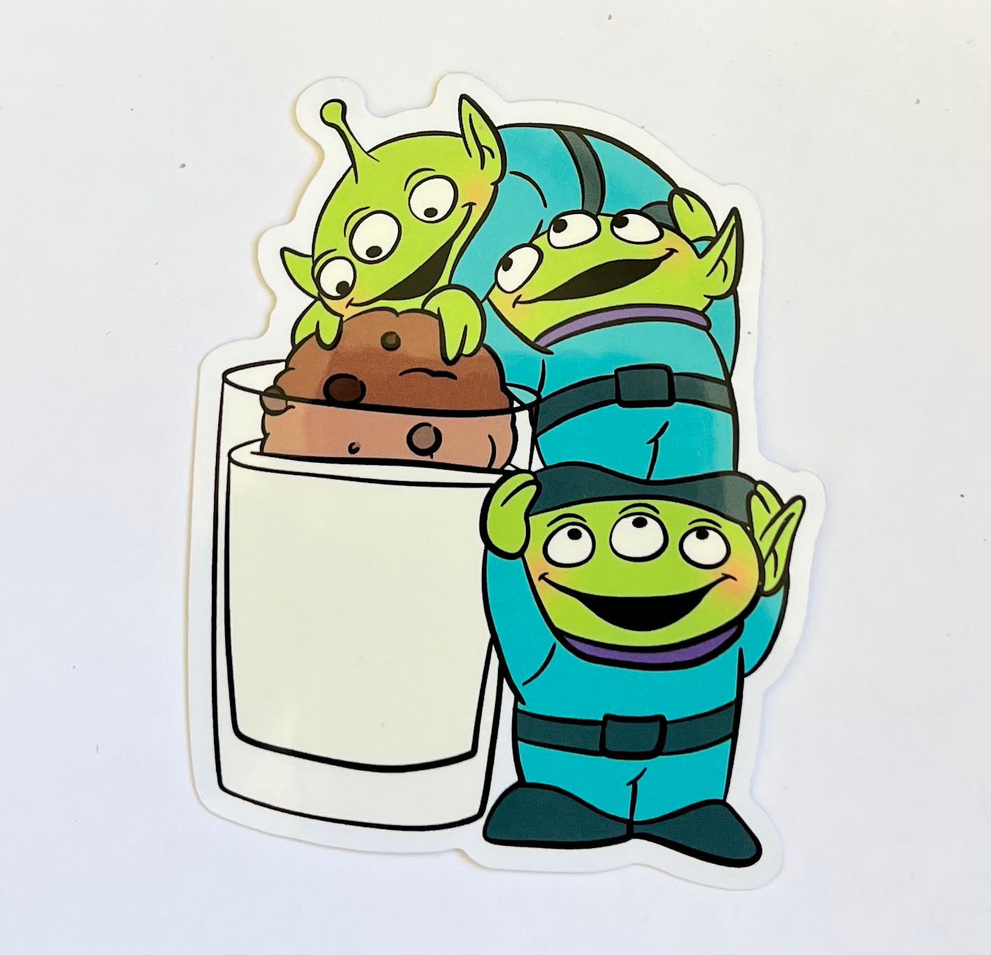 Alien Snacks Waterproof Vinyl Sticker