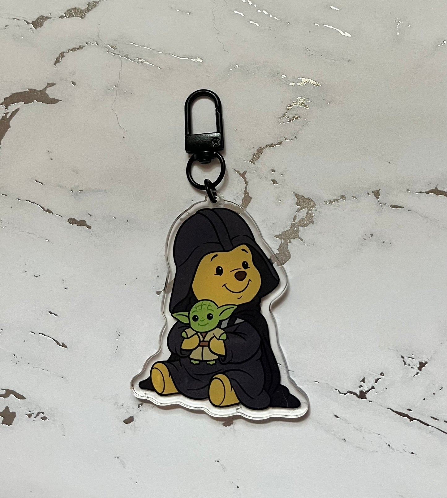 Space Bear and Pig Acrylic Keychain