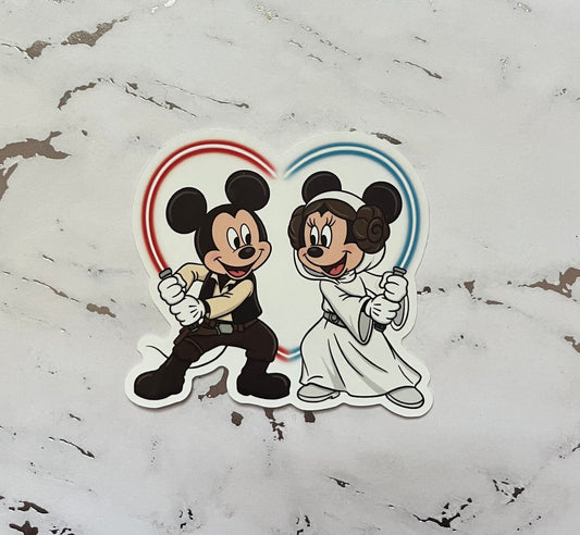 Space Mouse Waterproof Vinyl Sticker