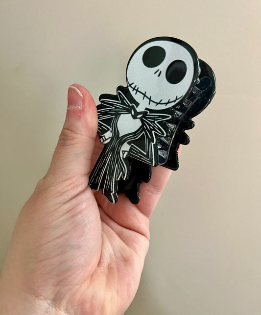 J Skeleton Hair Clip
