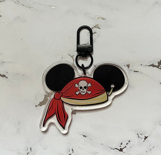 Pirate Mouse Hat Acrylic Keychain