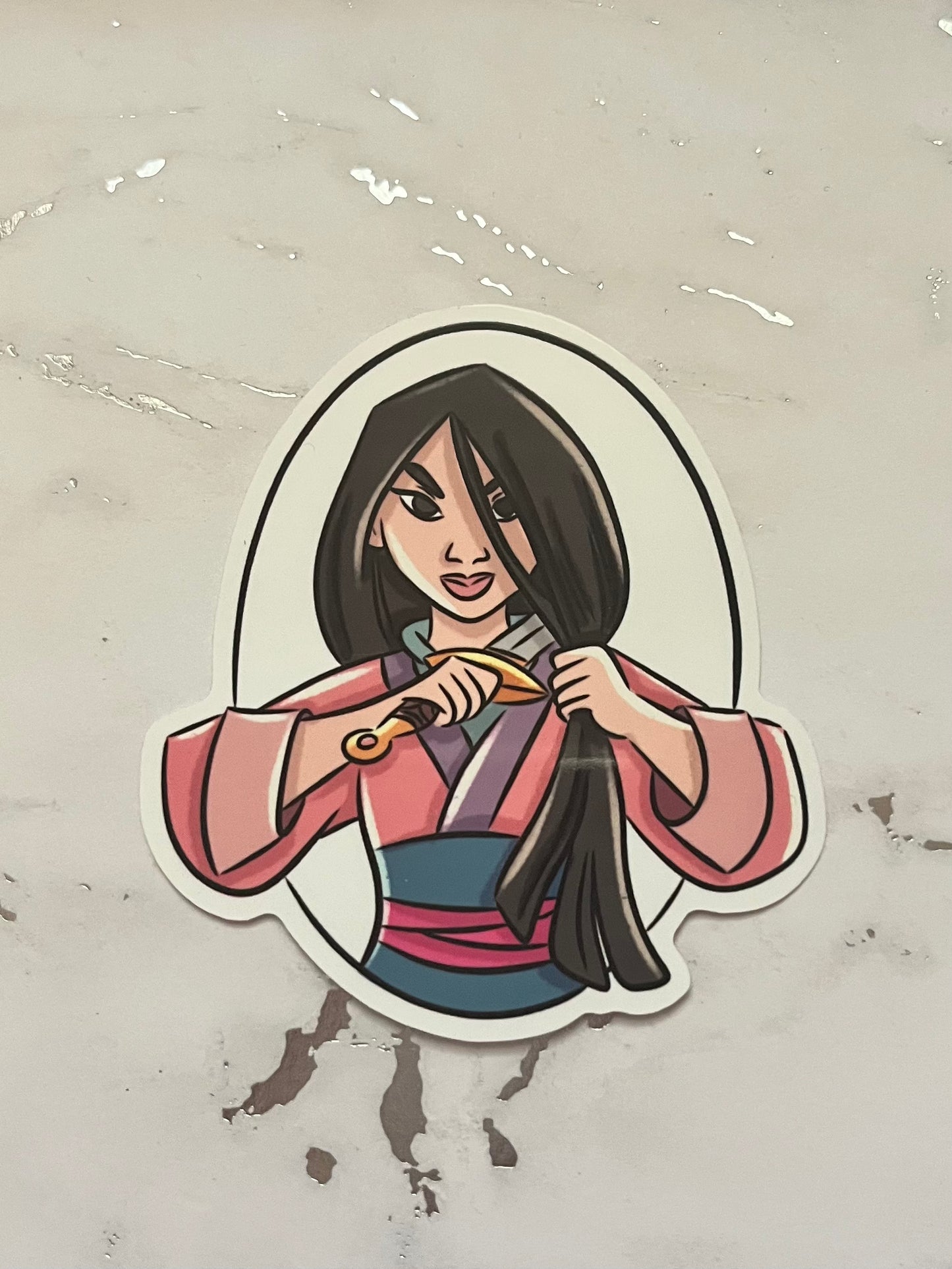 Warrior Waterproof Vinyl Sticker