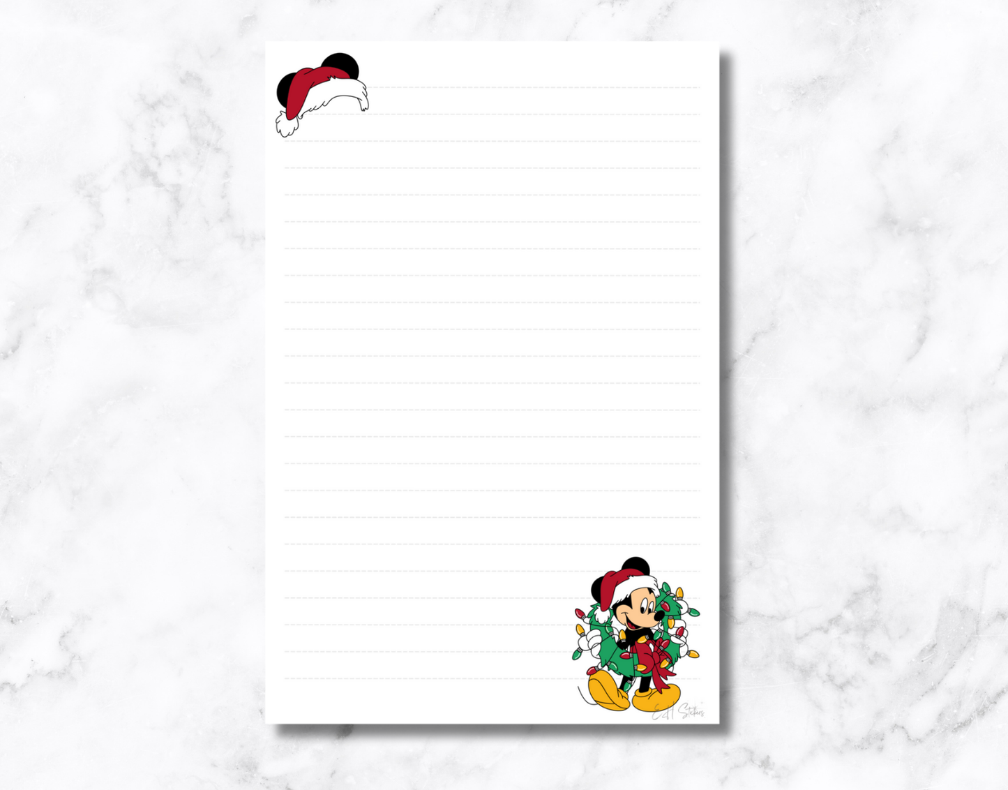 Mouse Wreath Notepad