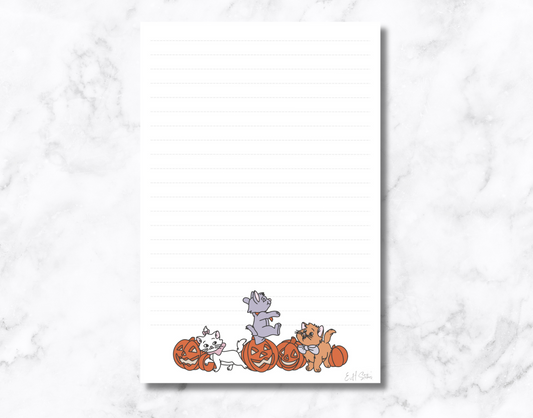 Fall Cats Notepad