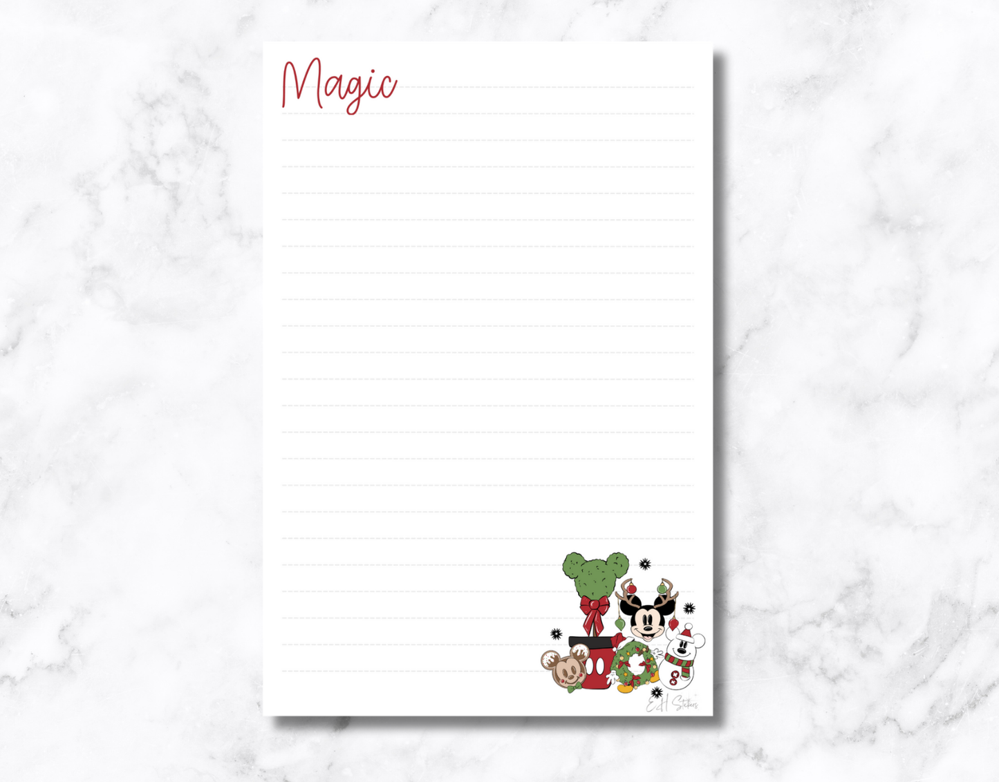 Magic Holiday Notepad