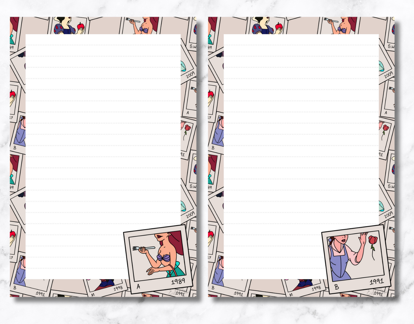 Princess Polaroids Notepad