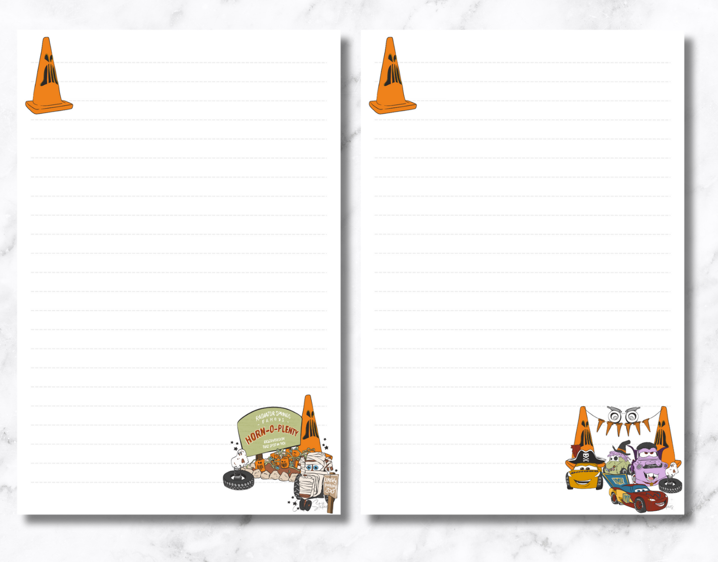 Spooky Cars Notepad