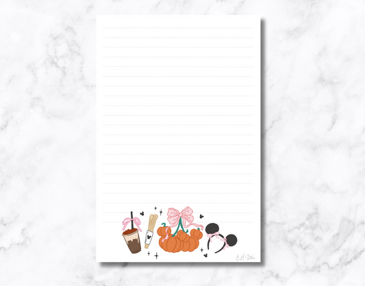 Magic Pumpkin Cherry Notepad