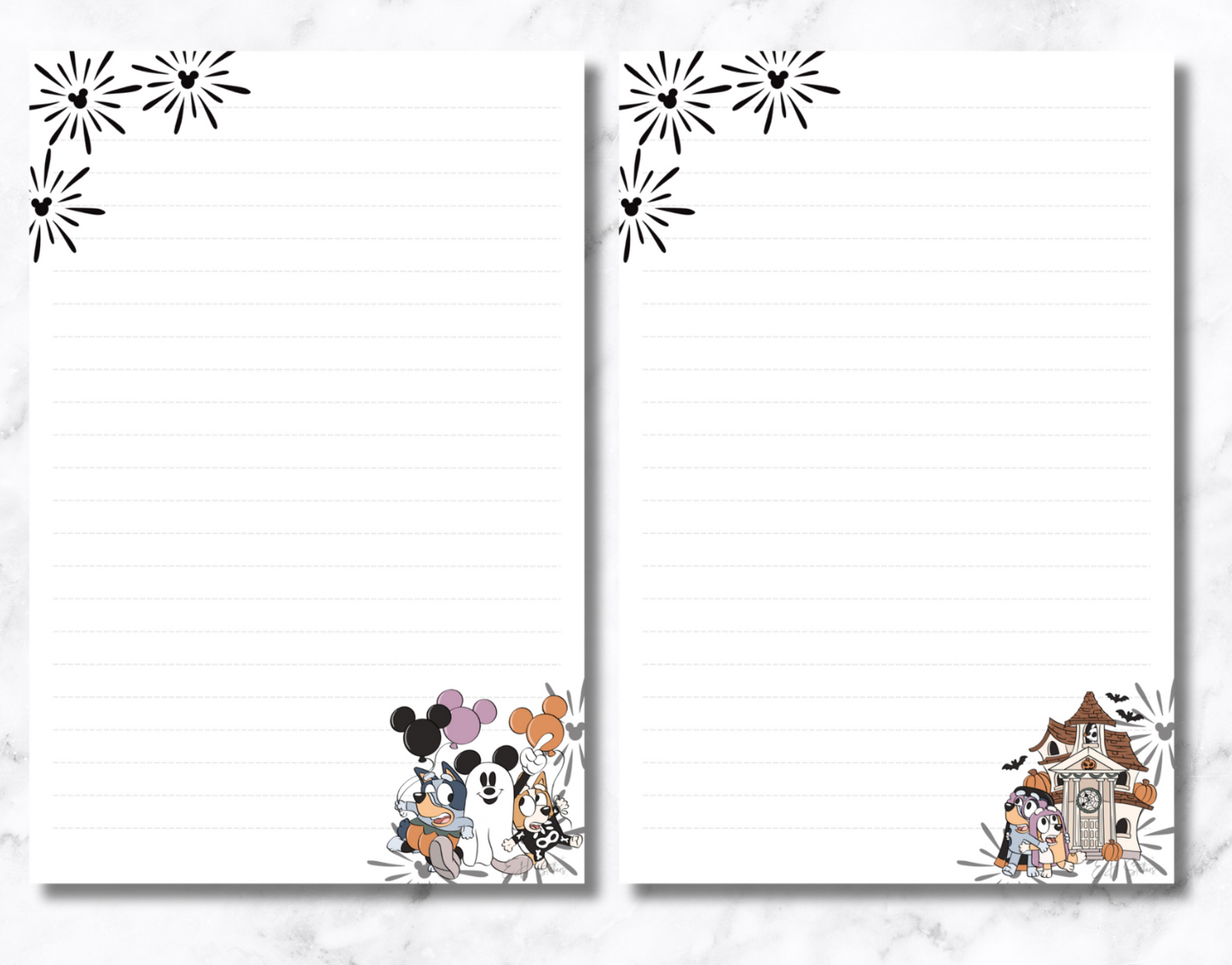 Pups at the Park - Halloween Notepad