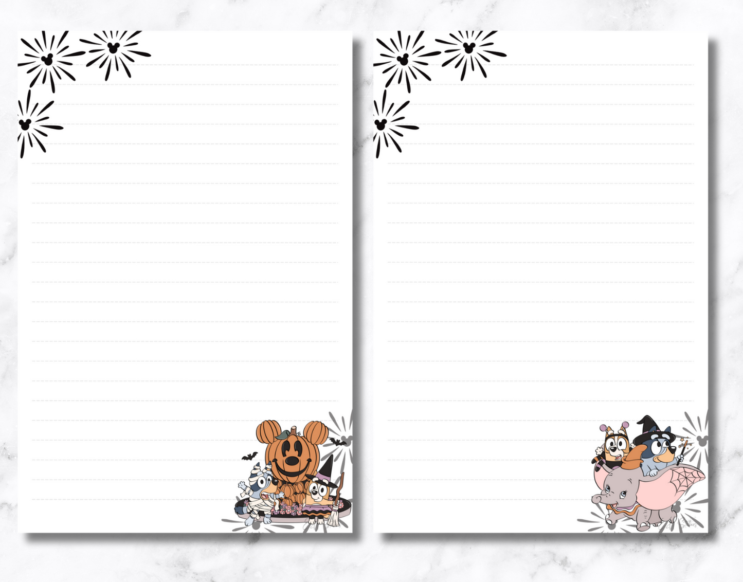 Pups at the Park - Halloween Notepad