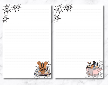 Pups at the Park - Halloween Notepad