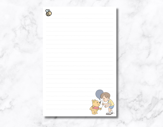Bear and Boy Notepad