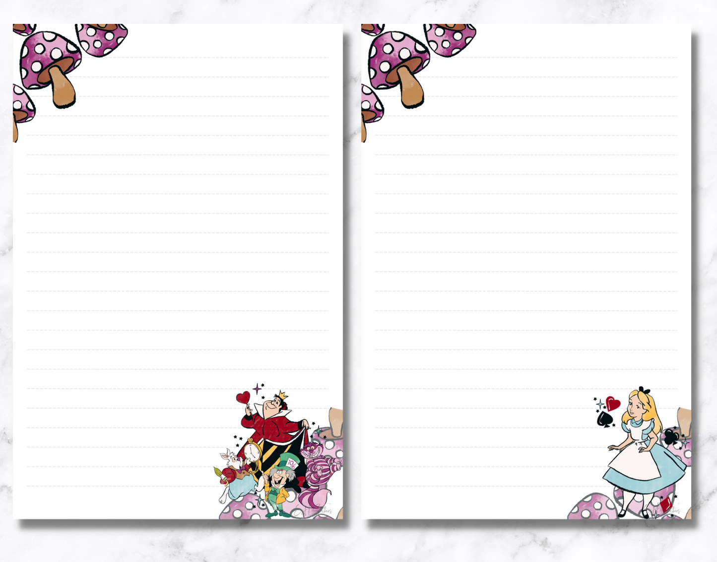 Wonderland Gal Notepad