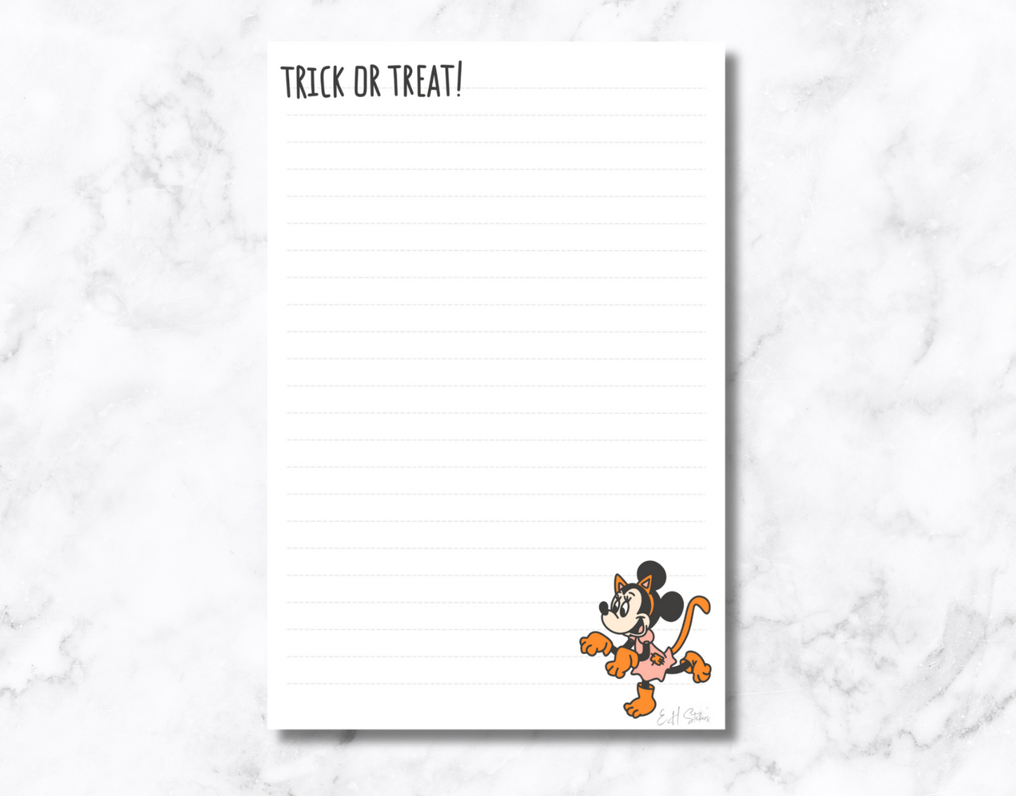 Trick or Treat Notepad **EXCLUSIVE DESIGN**