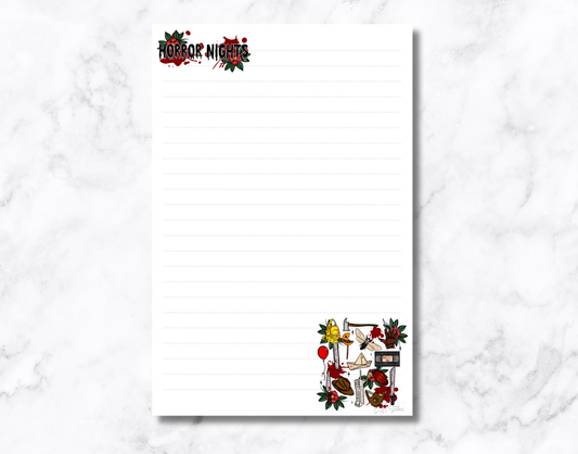 Horror Nights Notepad