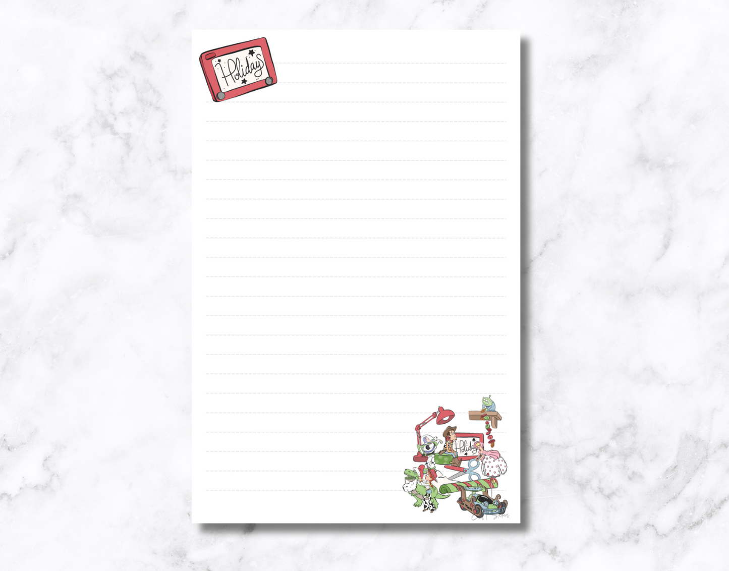 Christmas Toys Notepad