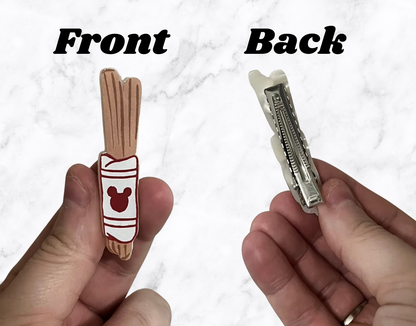 Churro Hair Clip ** set of 2 **
