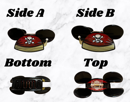 Pirate Mouse Hat Hair Clip **Exclusive Design** Comes with FREE matching sticker