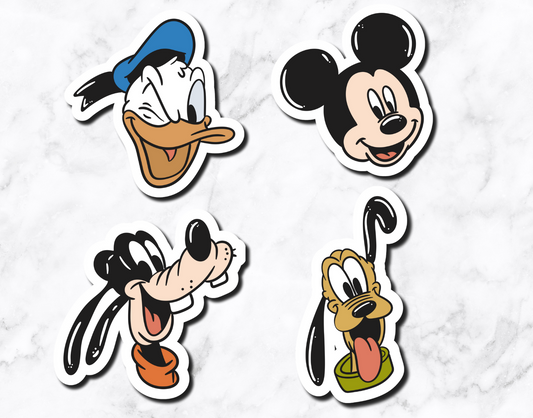 Mouse & Friends - The Boys **Set of 4 stickers**