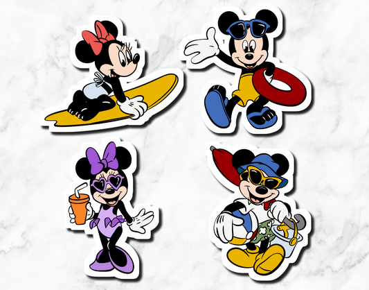 Summer Magic **set of 4 stickers**