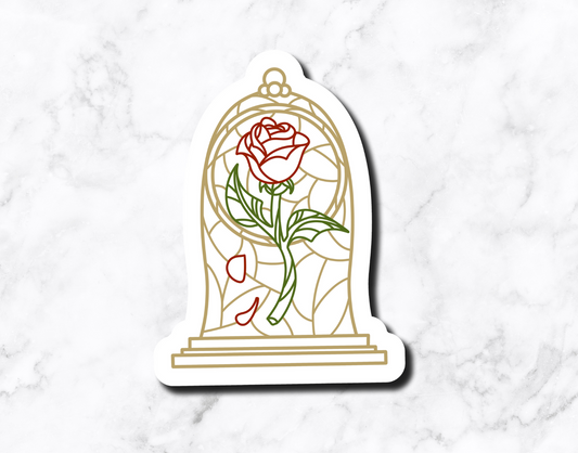 Enchanted Rose Sticker **sticker has a subtle holographic shine**