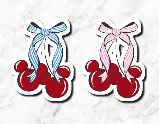 Cherry Bows Sticker