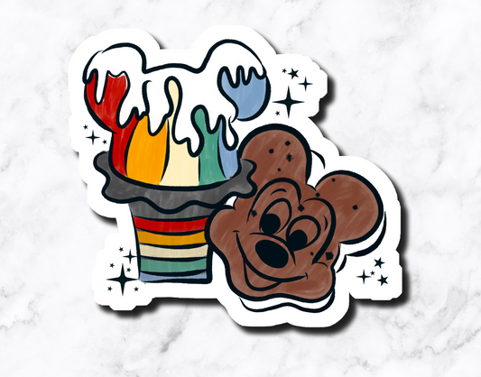 Mouse Snacks Sticker