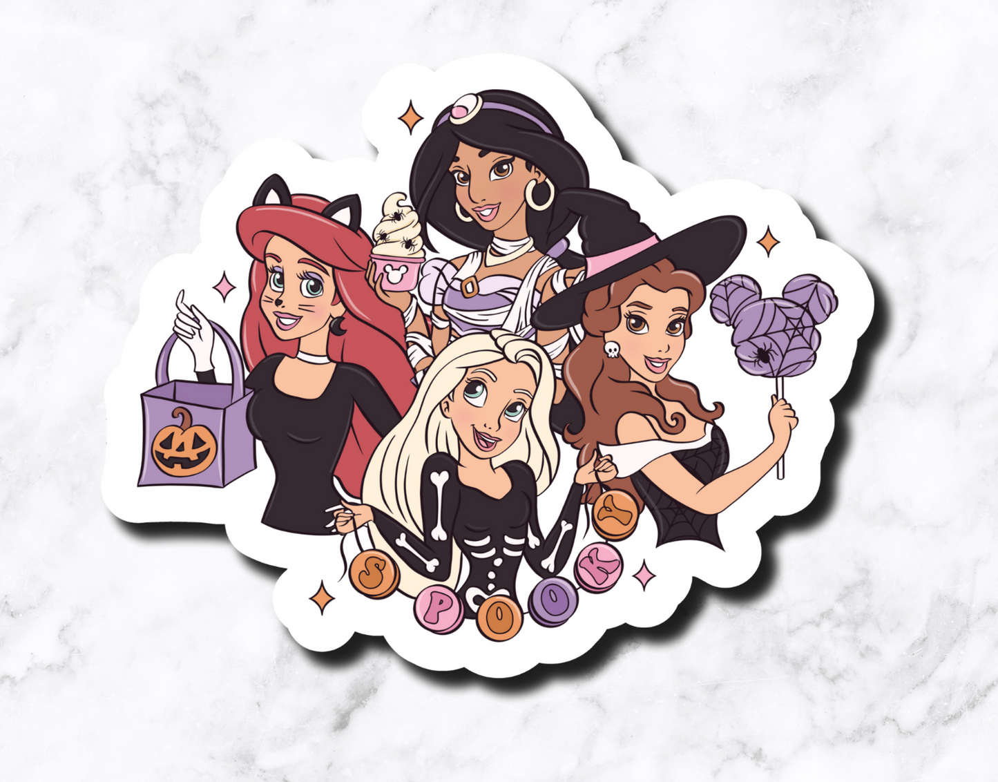 Spooky Princess Sticker