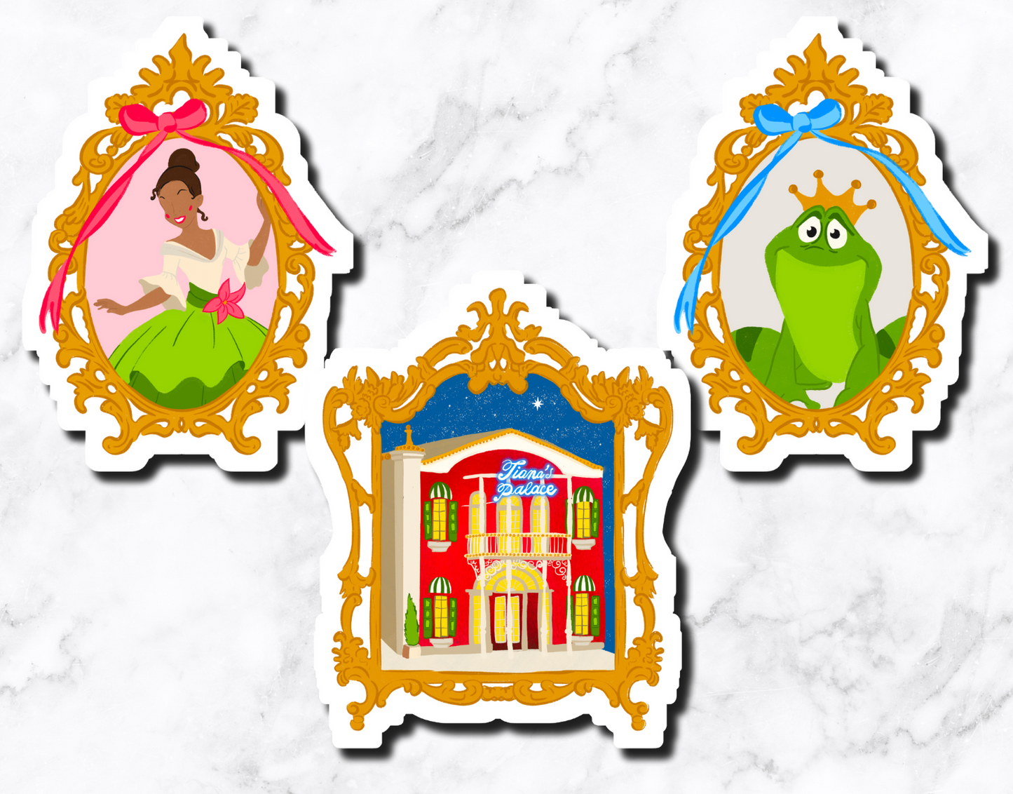 Frog Princess Sticker Set **set of 3**