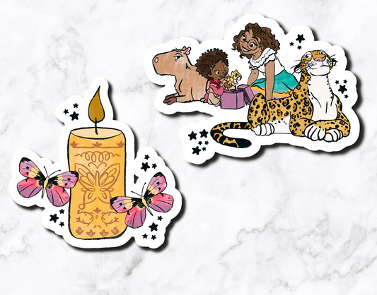 Candle Gal **set of 2 stickers**