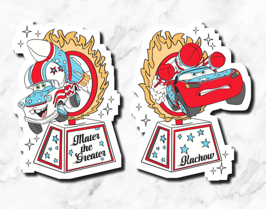 Magic Cars Sticker **Set of 2**