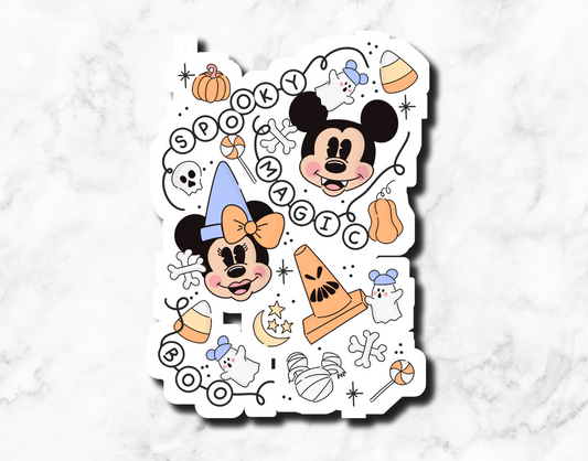Spooky Mouse Magic Sticker