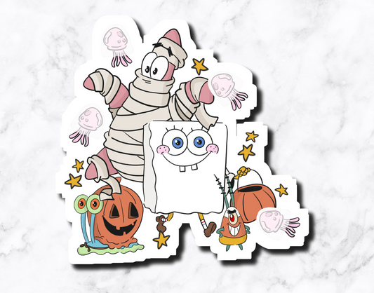 Spooky Sponge Sticker