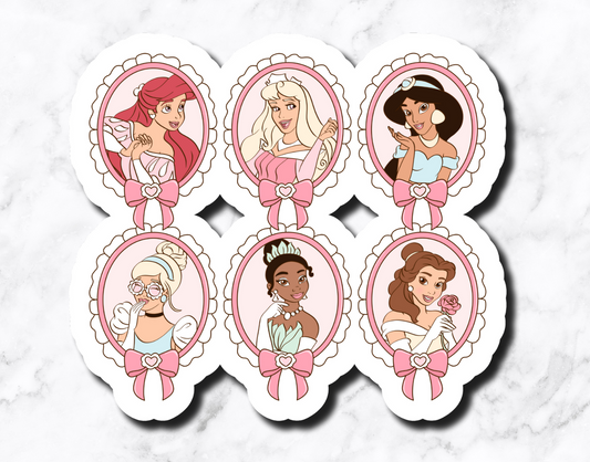 Princess Selfie Sticker OLD PAPER