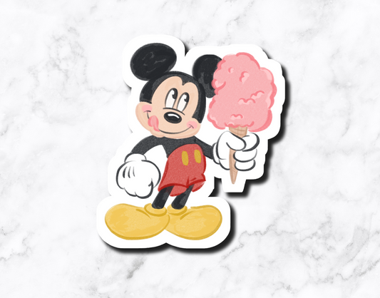 Cotton Candy Mouse Sticker