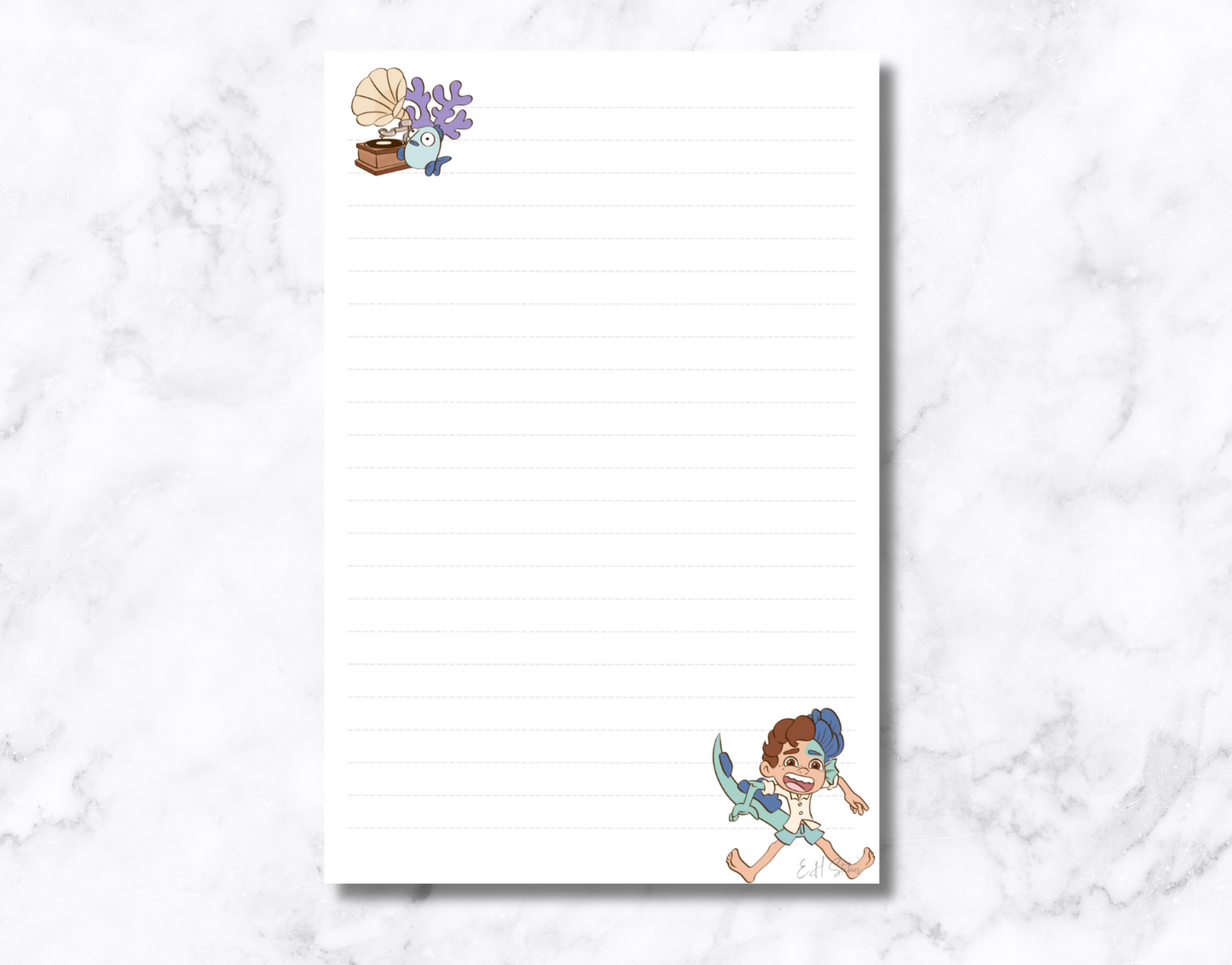 Sea Monsters Notepad