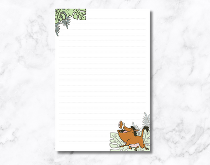 Lion & Friends Notepad